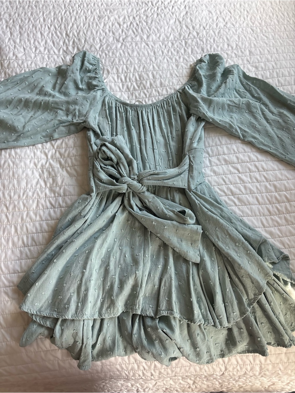 Altar'd State Sage Green Mini Dress - Picture 3 of 3
